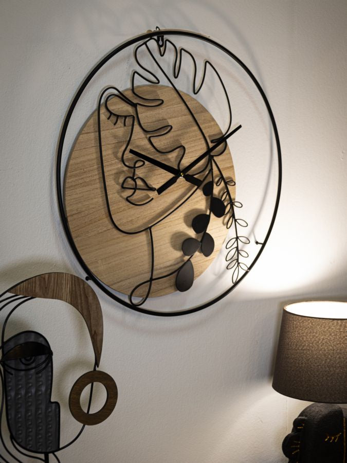 Wandklok Elegant Rond 60x60x2 cm