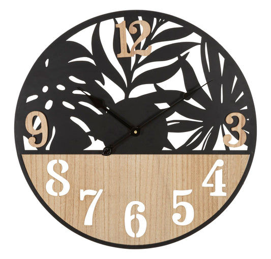 Wandklok Palm 60x60x2.5 cm