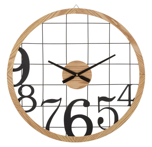 Wandklok Numbers 60x60x2.5 cm