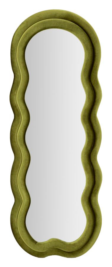 Wandspiegel Miki Green Velvet 160x60x4 cm