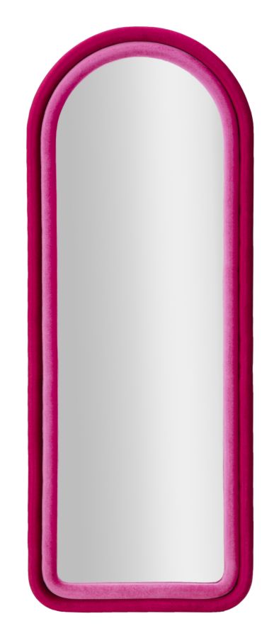 Wandspiegel Cloe Fuxia Velvet 160x60x4 cm