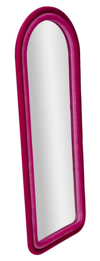 Wandspiegel Cloe Fuxia Velvet 160x60x4 cm