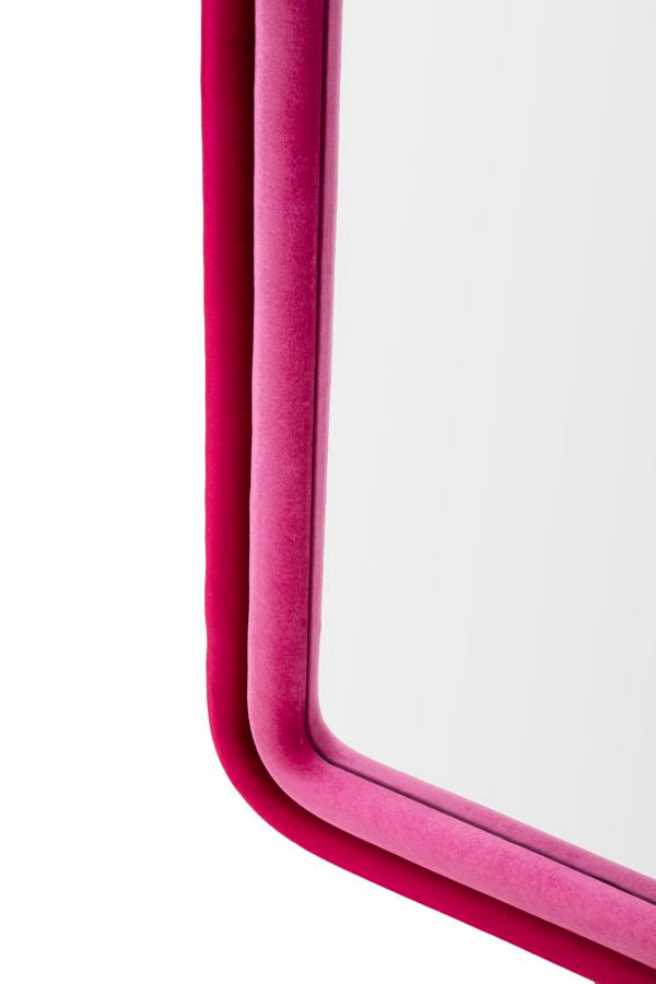 Wandspiegel Cloe Fuxia Velvet 160x60x4 cm