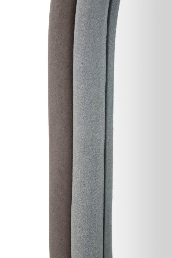 Wandspiegel Antony Grey Velvet 90x60x4 cm