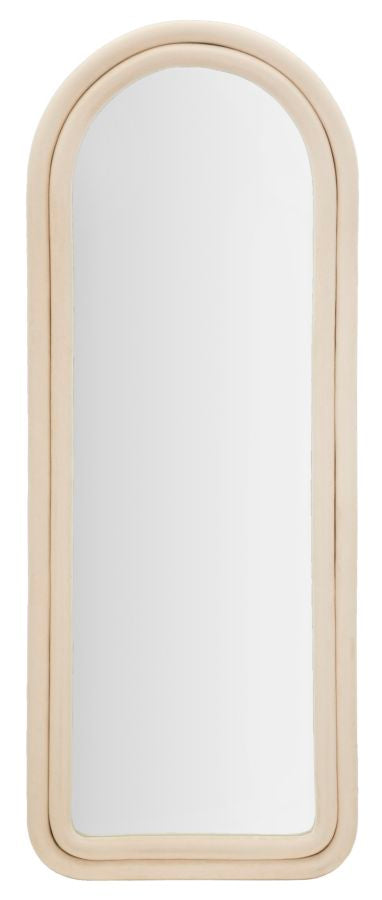 Wandspiegel Cloe Cream Velvet 160x60x4 cm
