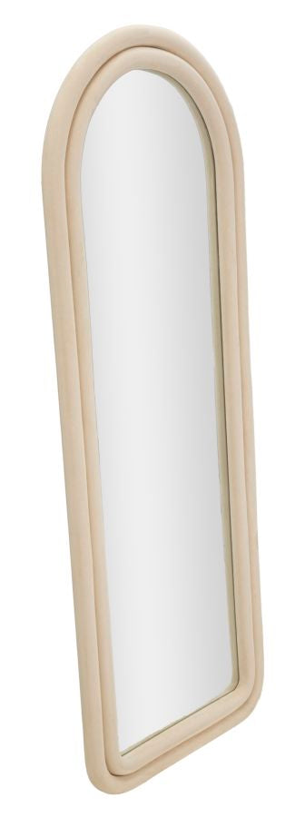 Wandspiegel Cloe Cream Velvet 160x60x4 cm
