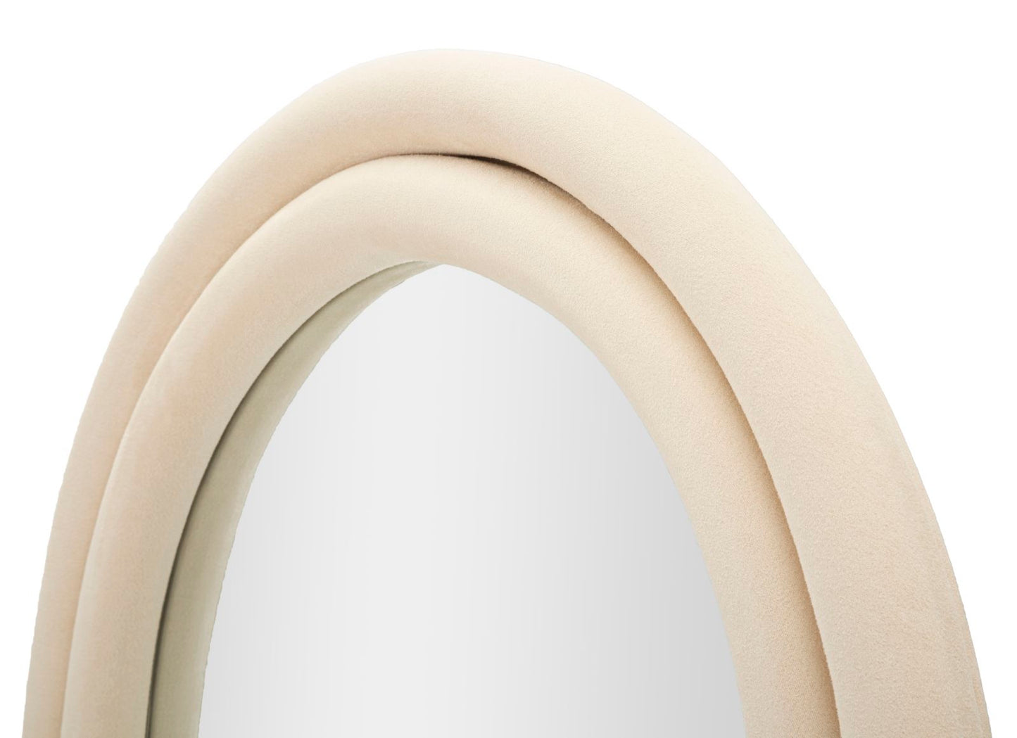 Wandspiegel Cloe Cream Velvet 160x60x4 cm