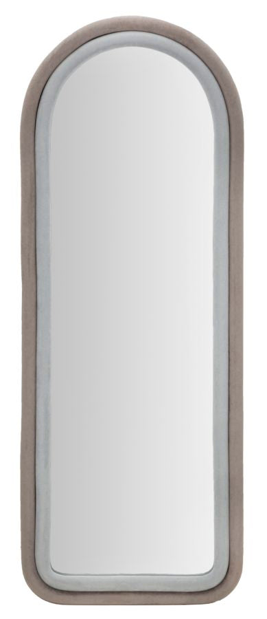 Wandspiegel Cloe Grey Velvet 160x60x4 cm
