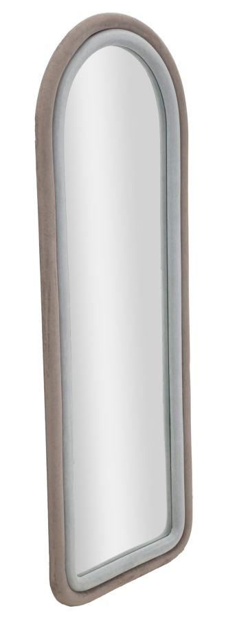 Wandspiegel Cloe Grey Velvet 160x60x4 cm