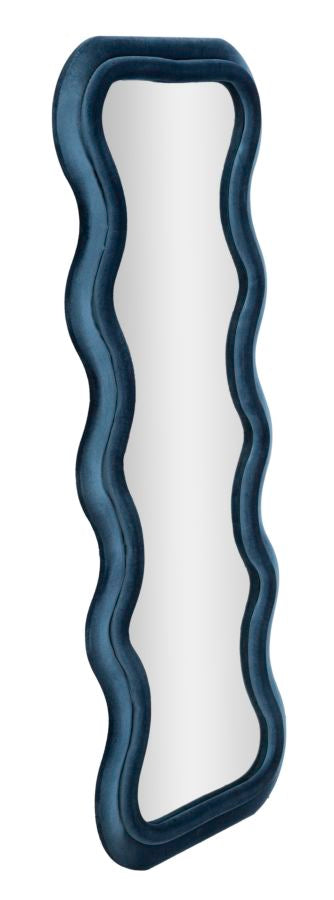 Wandspiegel Emily Blue Velvet 160x60x6 cm