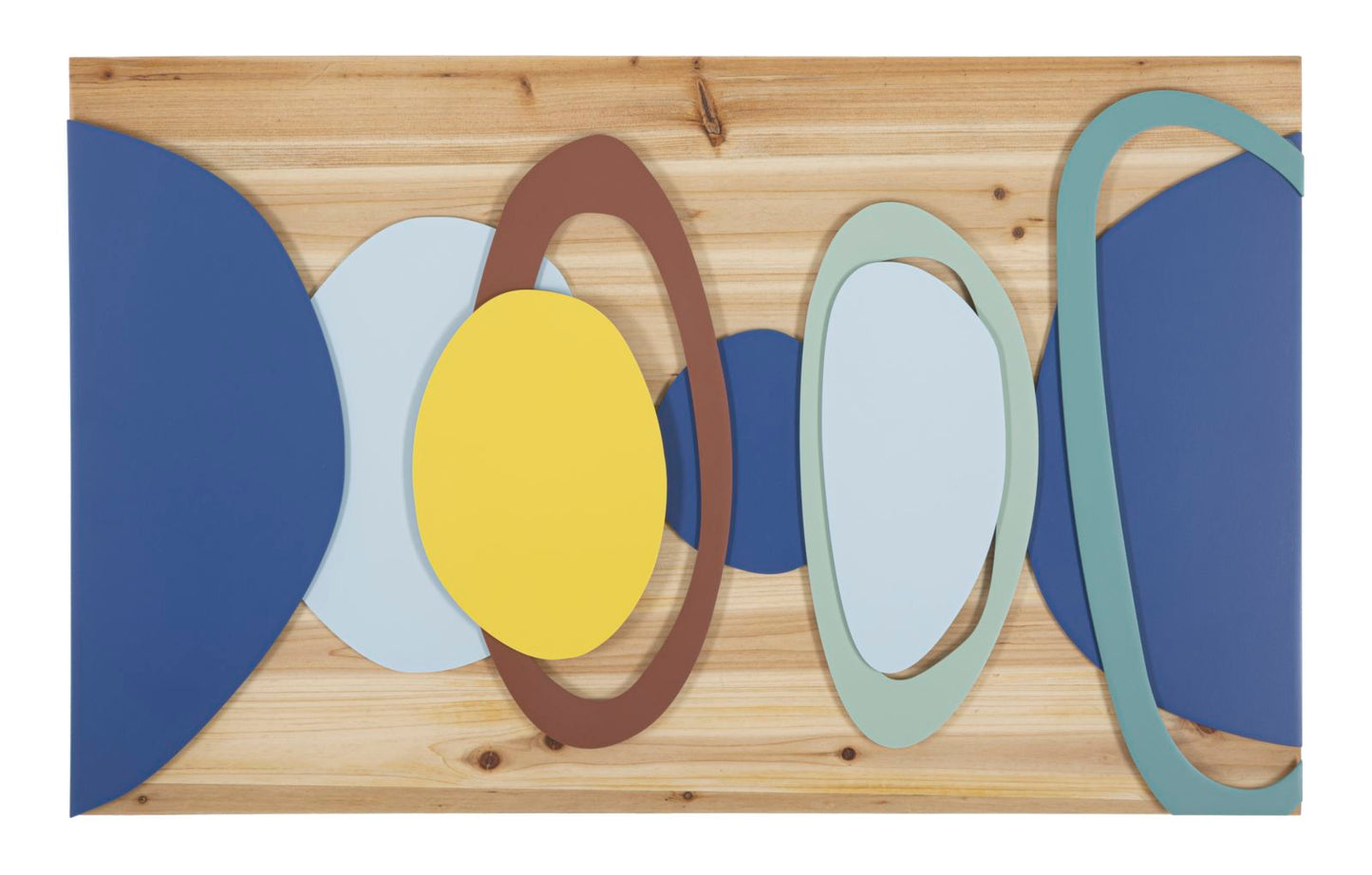 Wandpaneel Hout Multicolor 50x80x2.5 cm