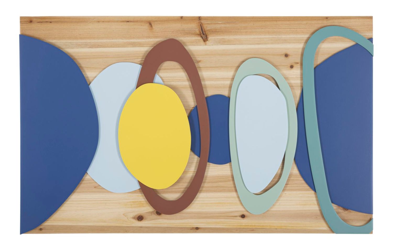 Wandpaneel Hout Multicolor 50x80x2.5 cm