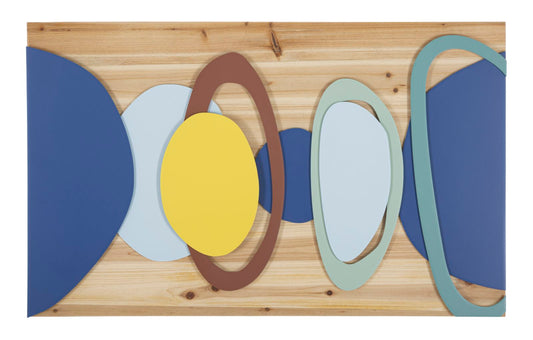 Wandpaneel Hout Multicolor 50x80x2.5 cm