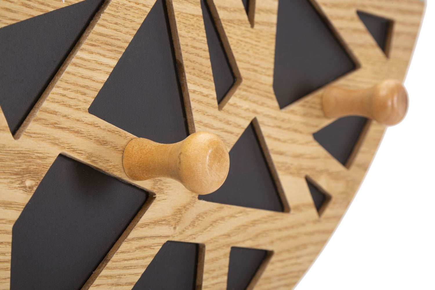 Wandspiegel Met Houten Applicaties Mauro Ferretti 90x60.5x5.3 cm