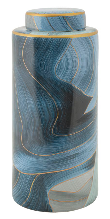 Elegante Ceramic Vaas Met Deksel 34x15x15 cm