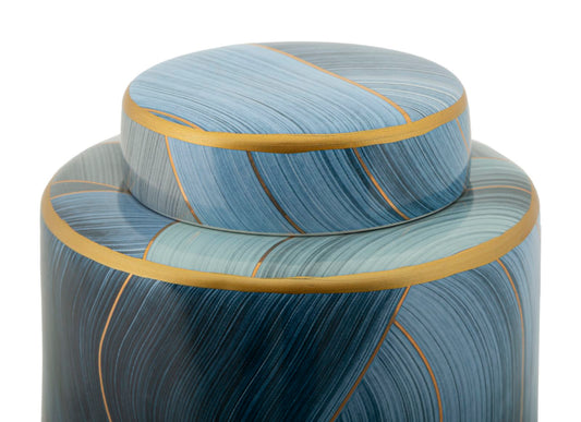 Elegante Ceramic Vaas Met Deksel 34x15x15 cm