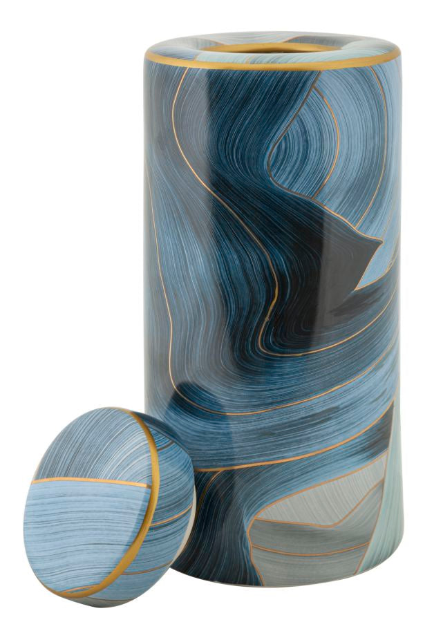 Elegante Ceramic Vaas Met Deksel 34x15x15 cm