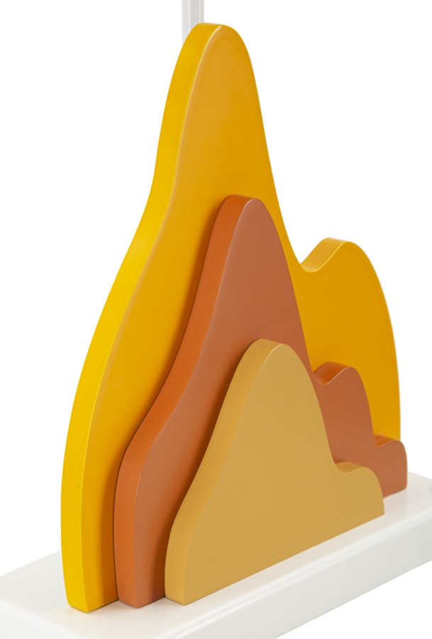 Tafellamp Kleur -A- met Vlamvorm 57x30x30 cm