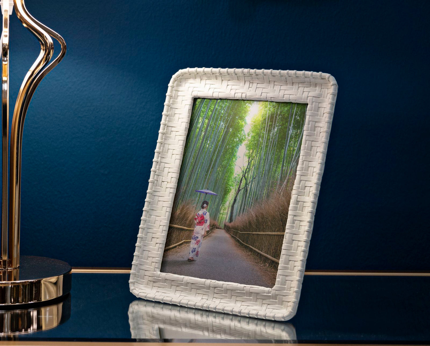 Fotolijst Bamboe Stijl Crème 25.5x20.5x2 cm