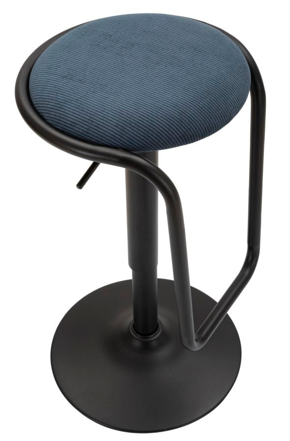 Barkruk Destiny Swivel Navy Met Gasveer 61x41x41 cm