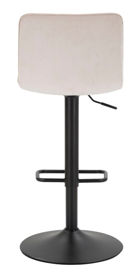 Draaibare Barkruk Met Lift Zwart-Wit Set 2 Stuks 85.5x43x49.5 cm