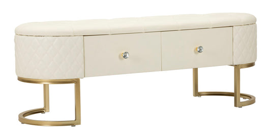Zitbank Sharon Met Laden Glam 43x120x40 cm