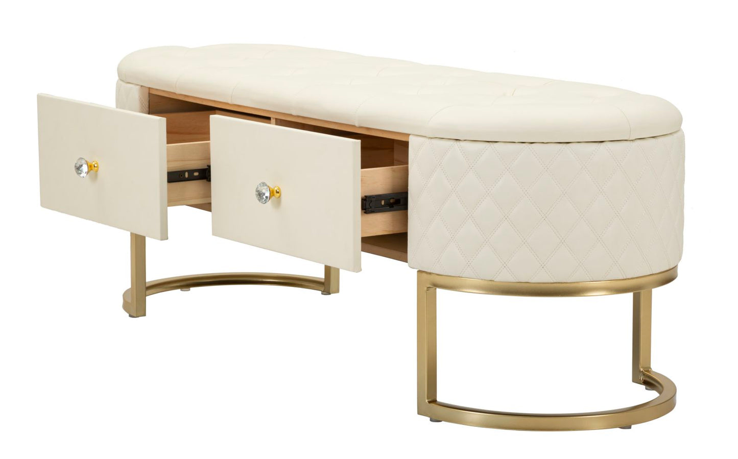 Zitbank Sharon Met Laden Glam 43x120x40 cm