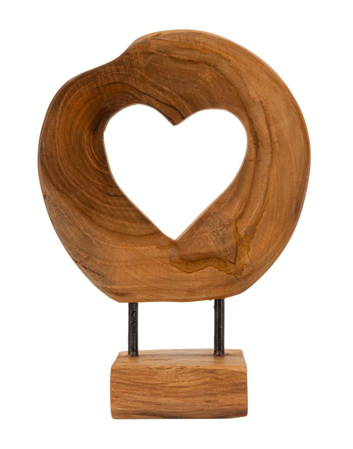 Hasi Sculptuur Teak 28x20x10 cm