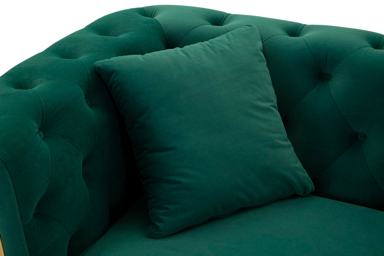 Sofa Emy Groen Met Gouden Poten 76x162x83 cm