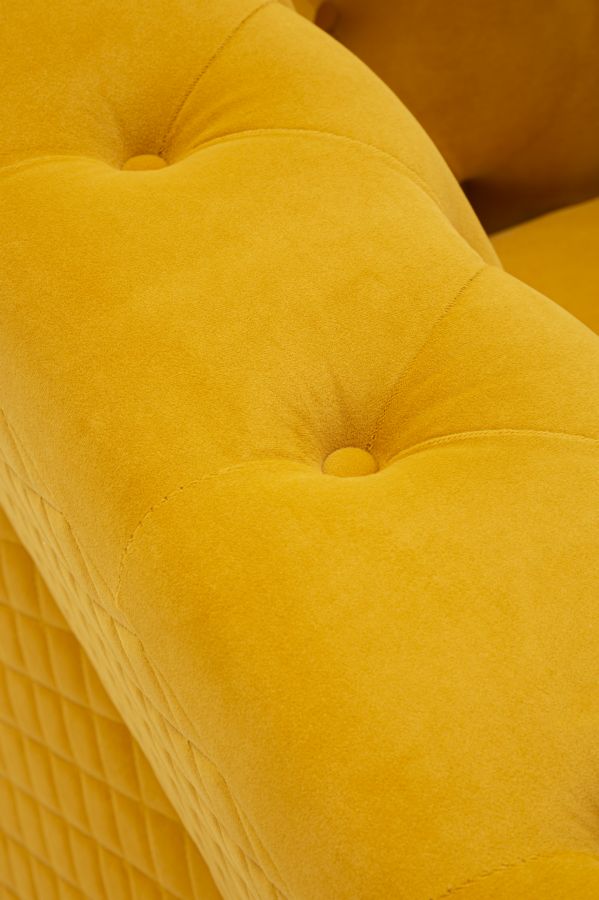 Fauteuil Emy Mosterd Met Kussen 76x104x83 cm