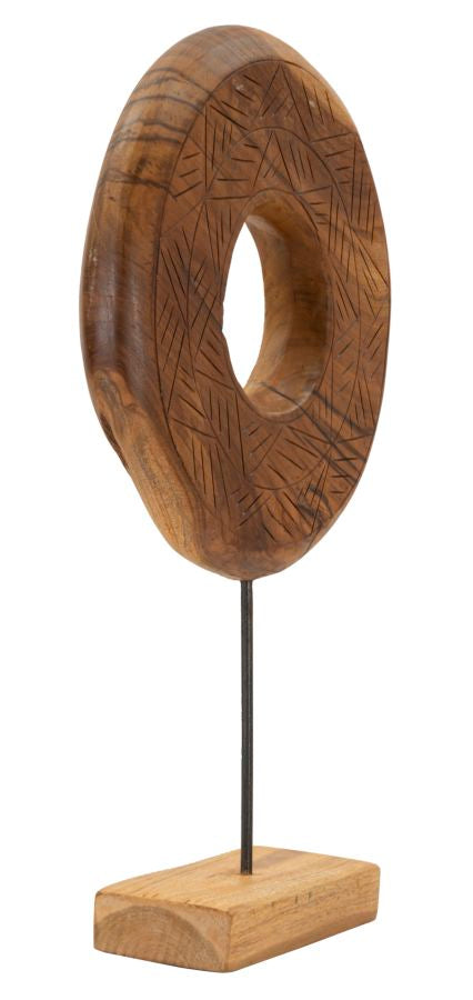 Dorat Sculptuur Teak 58x35x10 cm