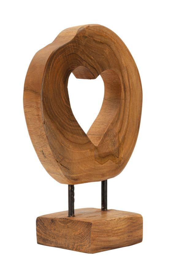 Hasi Sculptuur Teak 28x20x10 cm