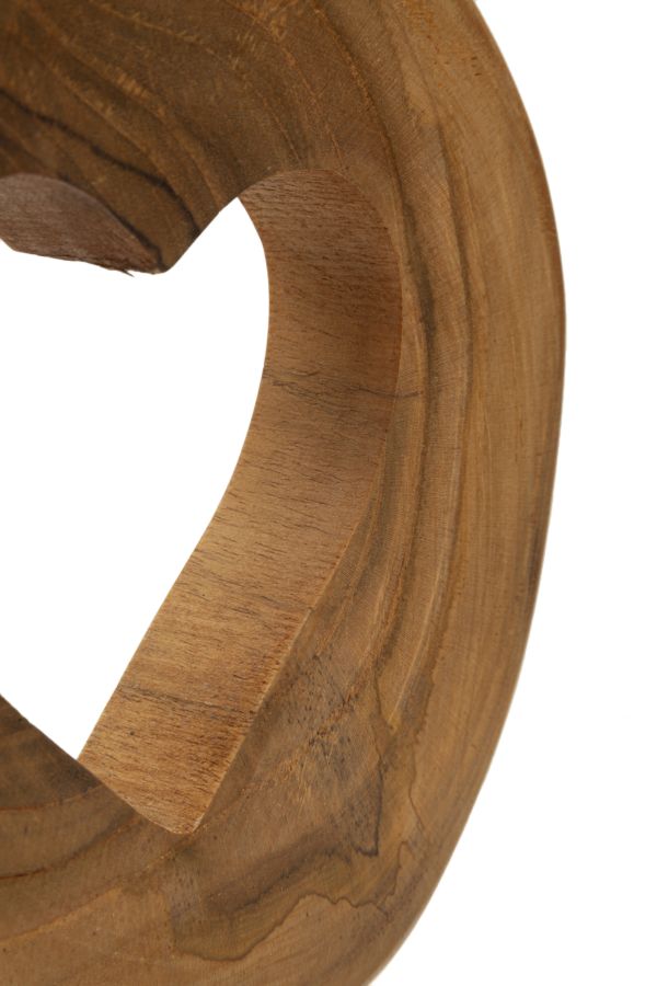 Hasi Sculptuur Teak 28x20x10 cm