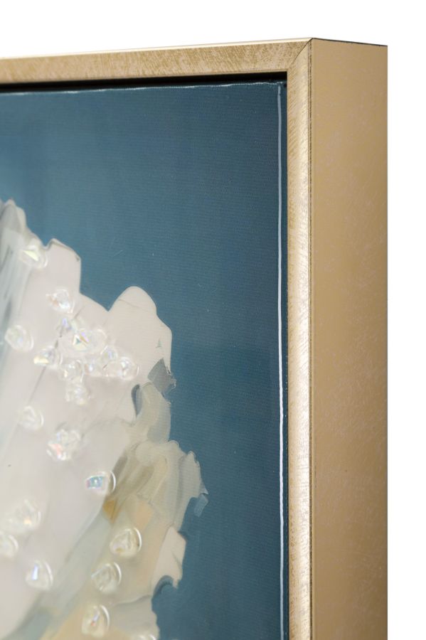 Gelakt Wandschilderij Met Frame Bluey 62x42x3.5 cm