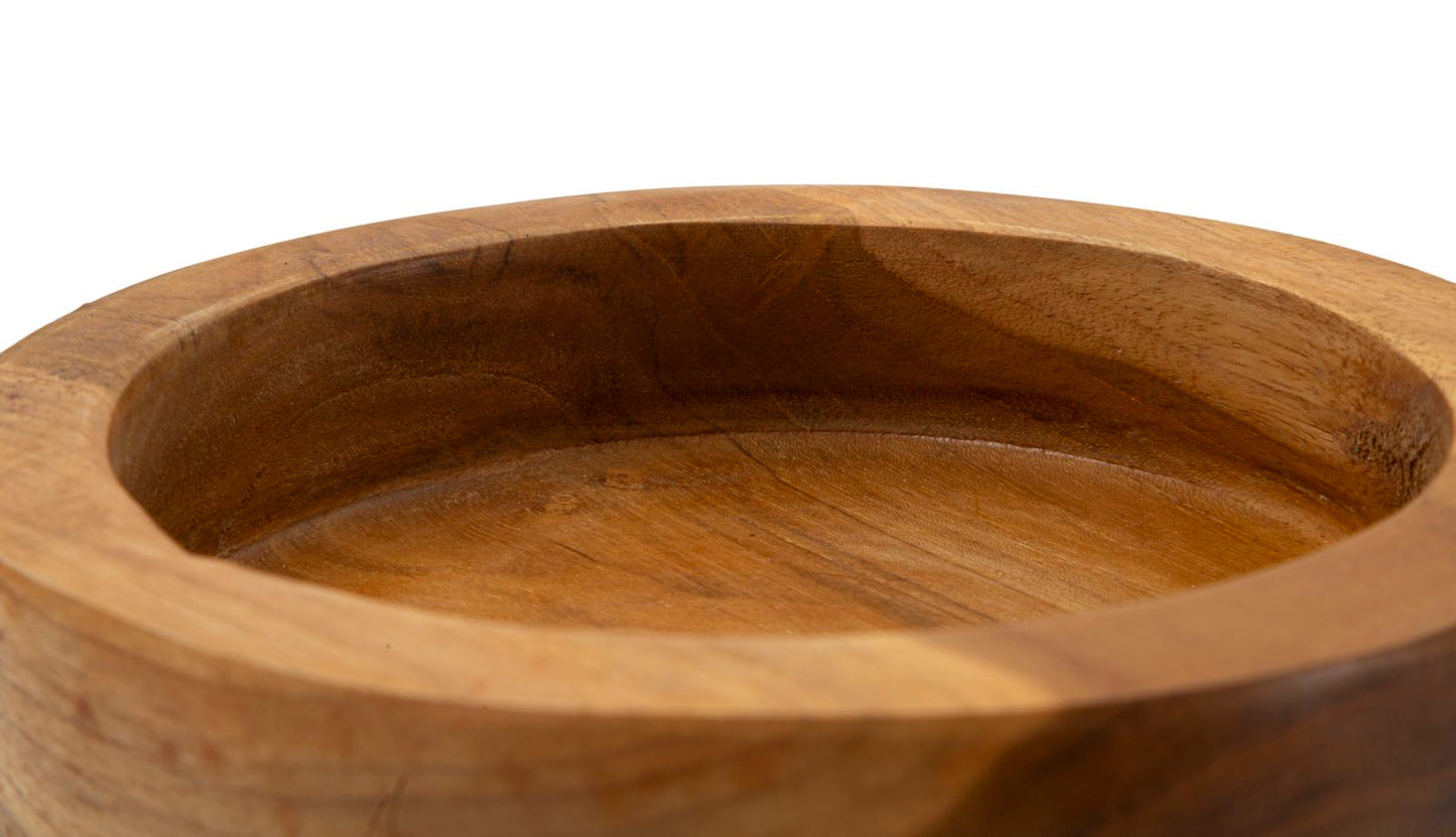 Schaal Erusi Simple Teak 9.5x15x15 cm
