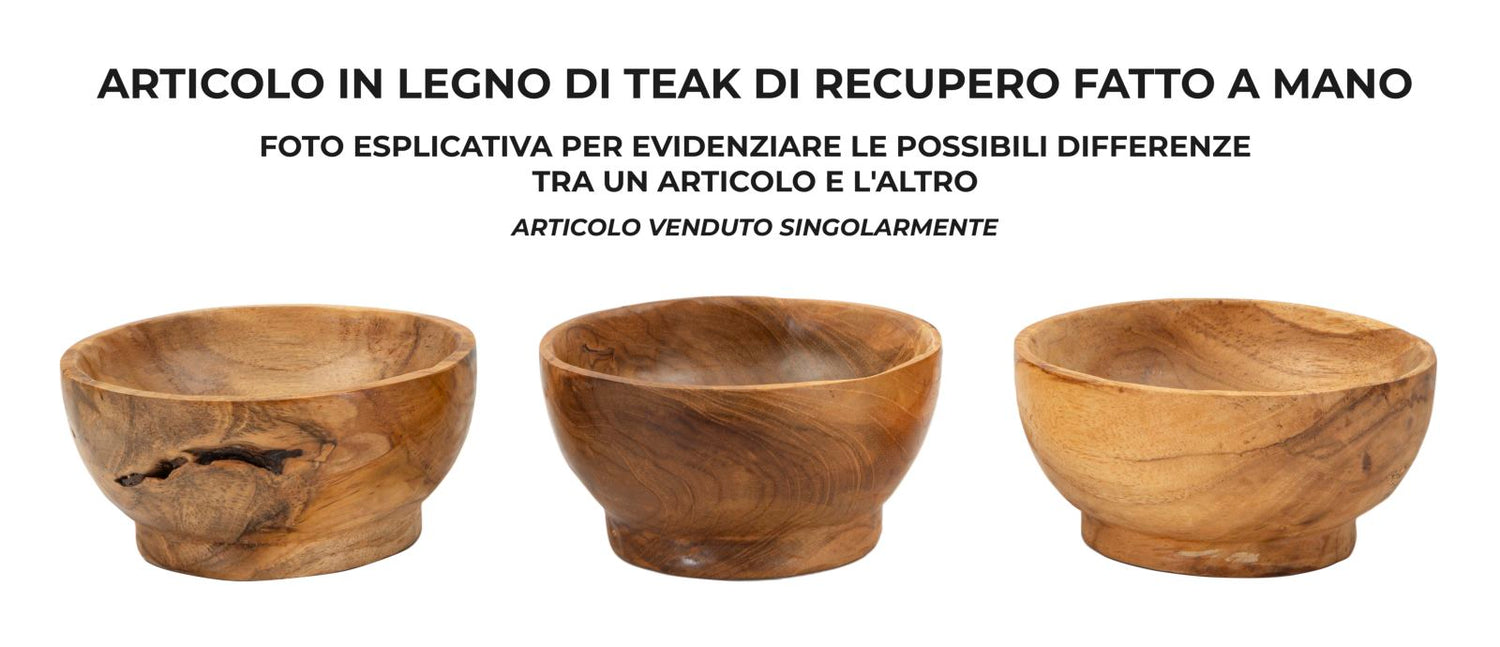 Decoratieve Schaal Butot Teak 8x15x15 cm
