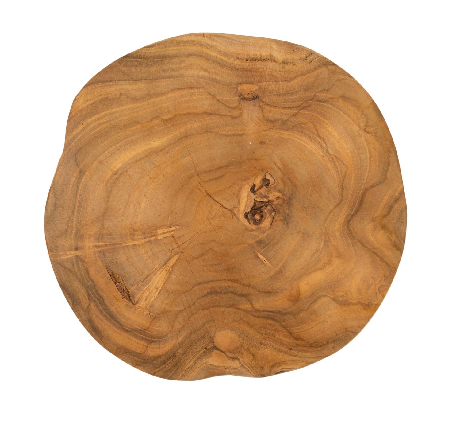Teakhouten Schaal Pokon Bruin 2x24x24 cm