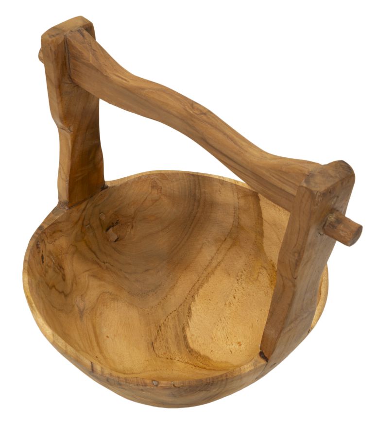 Mandje Timbo Teak 27x32x25 cm