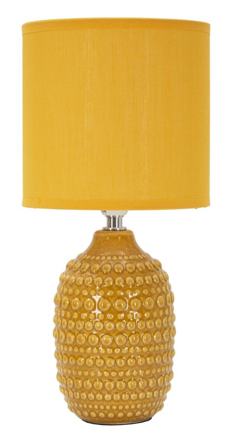 Nachtkastlamp Points Mosterd 30.5x15x15 cm