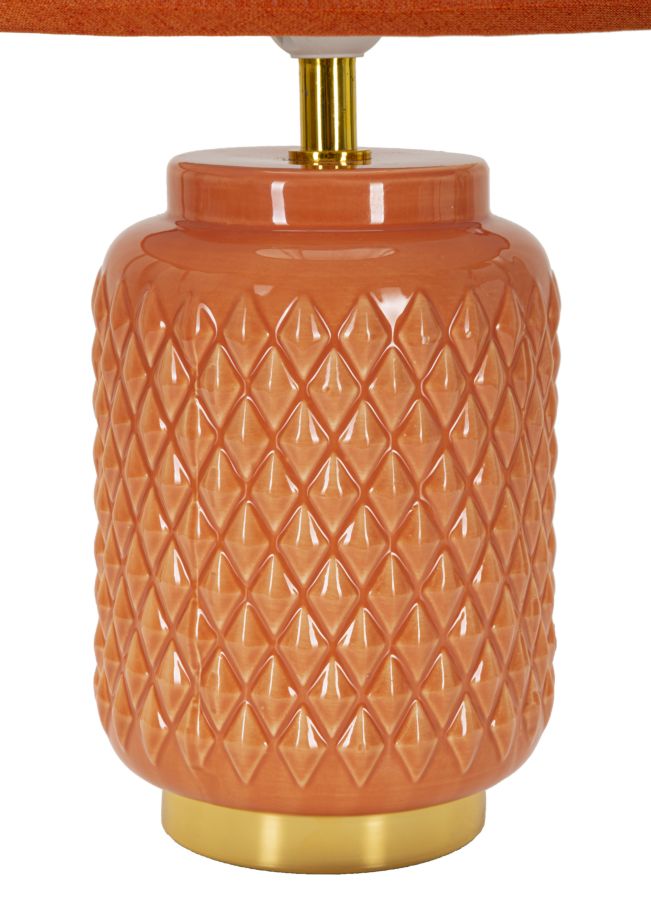 Tafellamp Vierkant Oranje 44x28x28 cm