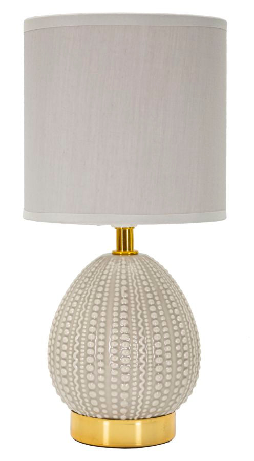 Nachtkastlamp Flavi Grijs 30.5x15x15 cm