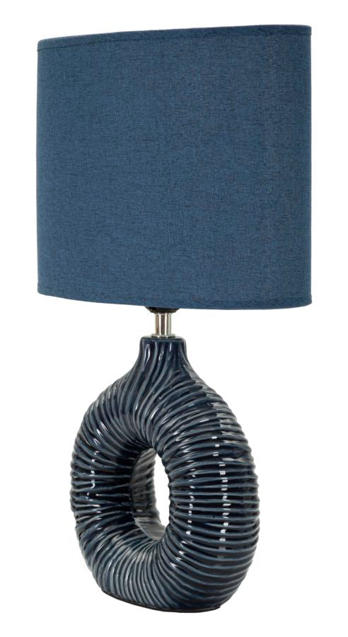 Tafellamp Seta Blue 43x28.5x15 cm