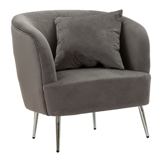 Fauteuil Silvery Met Kussen Glam 78x73x66 cm