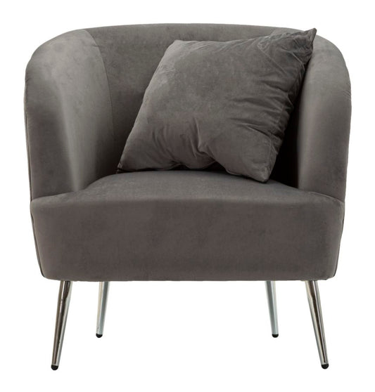 Fauteuil Silvery Met Kussen Glam 78x73x66 cm