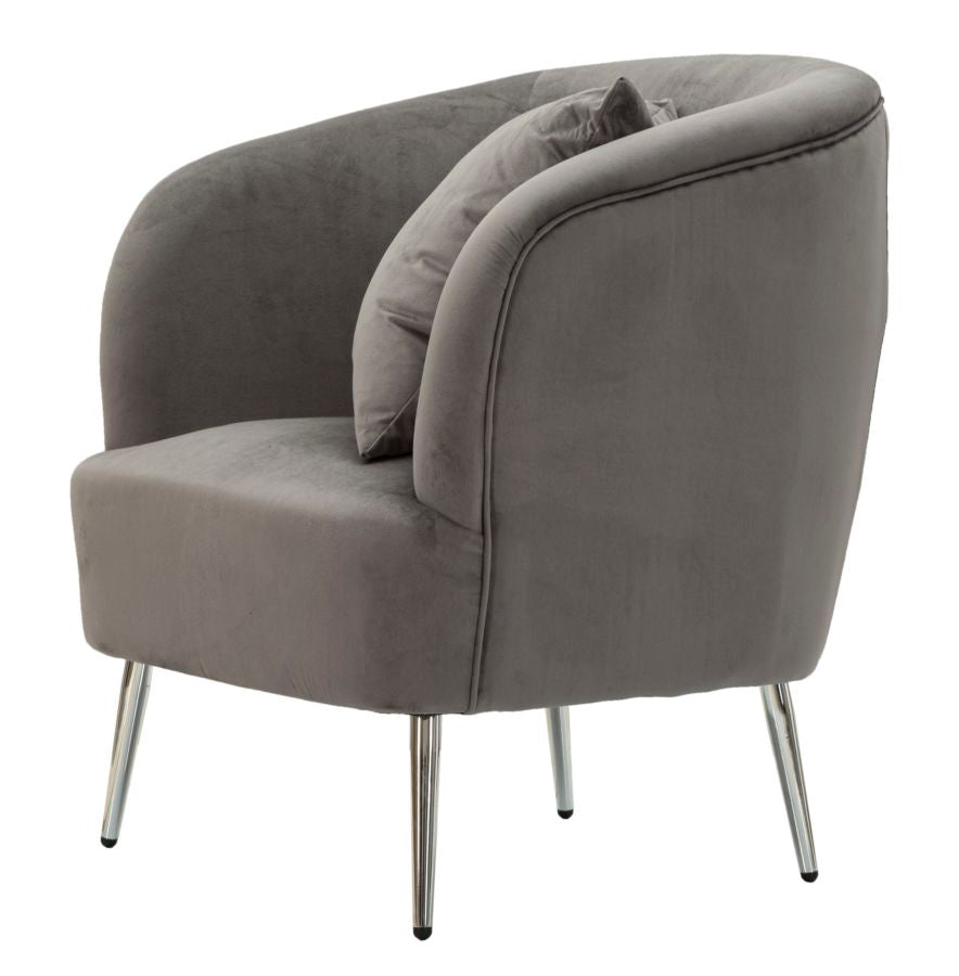 Fauteuil Silvery Met Kussen Glam 78x73x66 cm