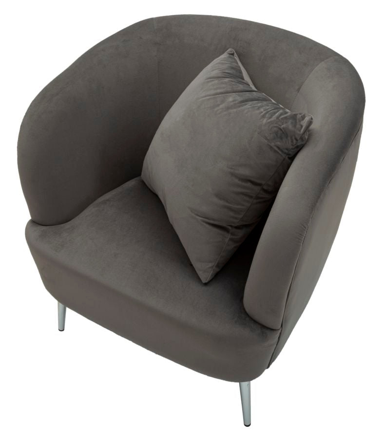 Fauteuil Silvery Met Kussen Glam 78x73x66 cm