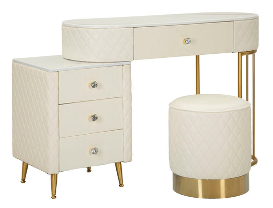Bed Desk Sharon White Met Kruk 75x120x40 cm