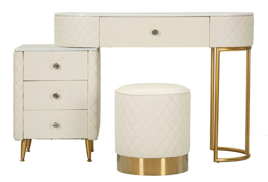 Bed Desk Sharon White Met Kruk 75x120x40 cm