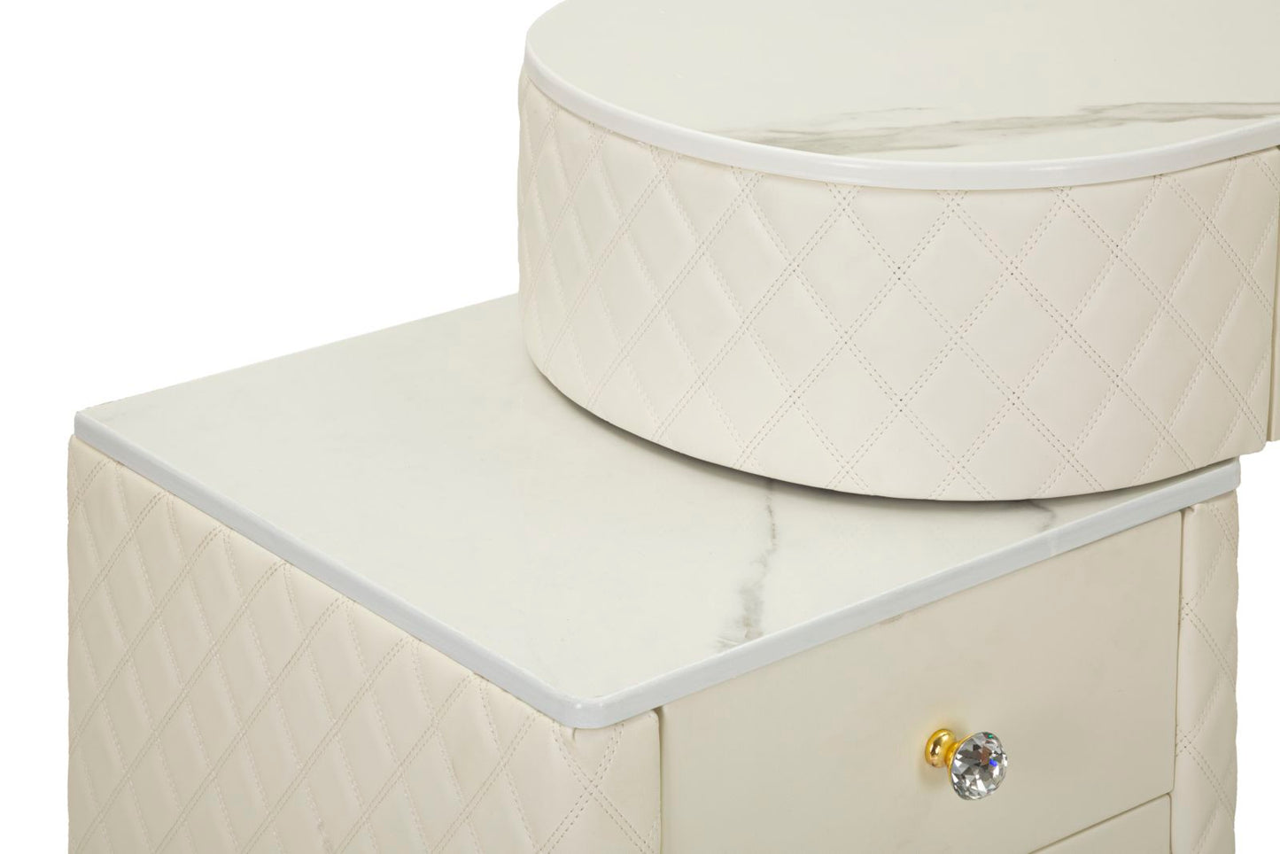 Bed Desk Sharon White Met Kruk 75x120x40 cm