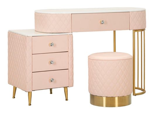 Bed Desk Sharon Roze Met Kruk 75x120x40 cm